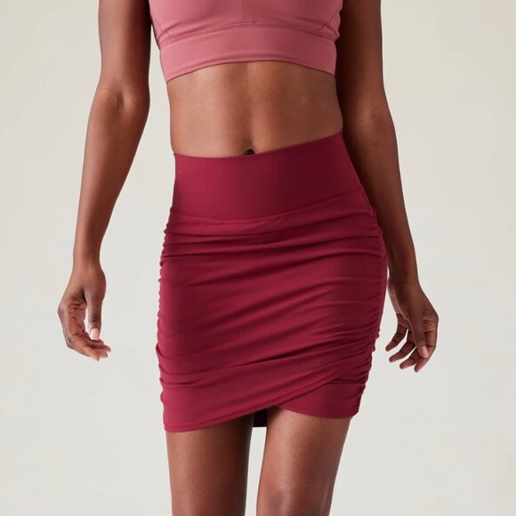 Athleta Pants - Athleta Transcend Skort in Red - Size Small - Fitted Skirt Hidden Pockets Shorts